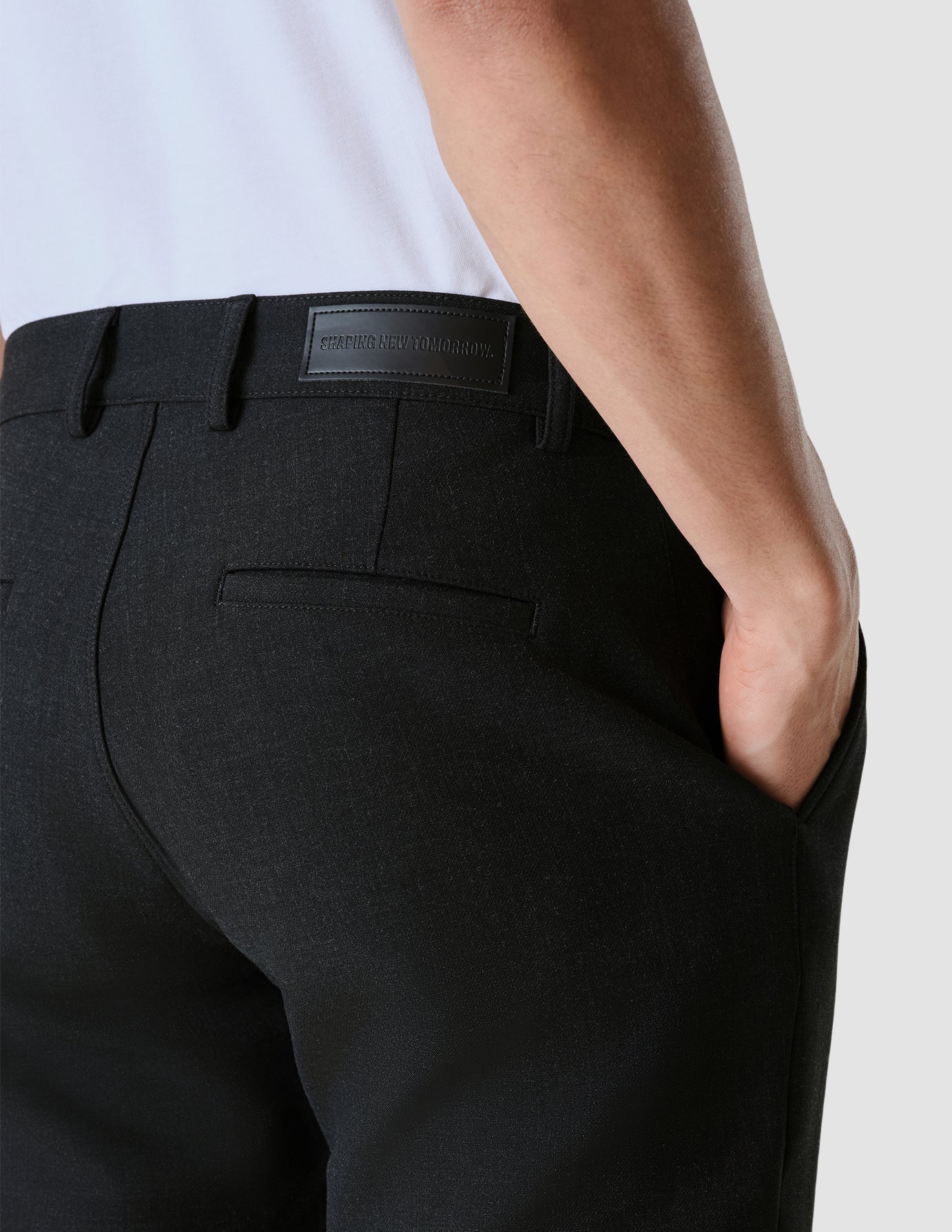 Heavy Edition Pants Slim Black Melange