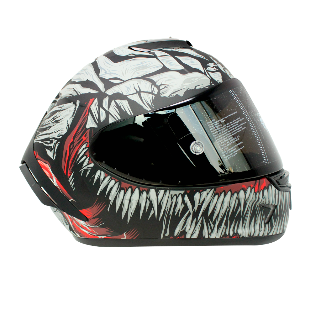 Casco Kov Aircut Carnivor Negro