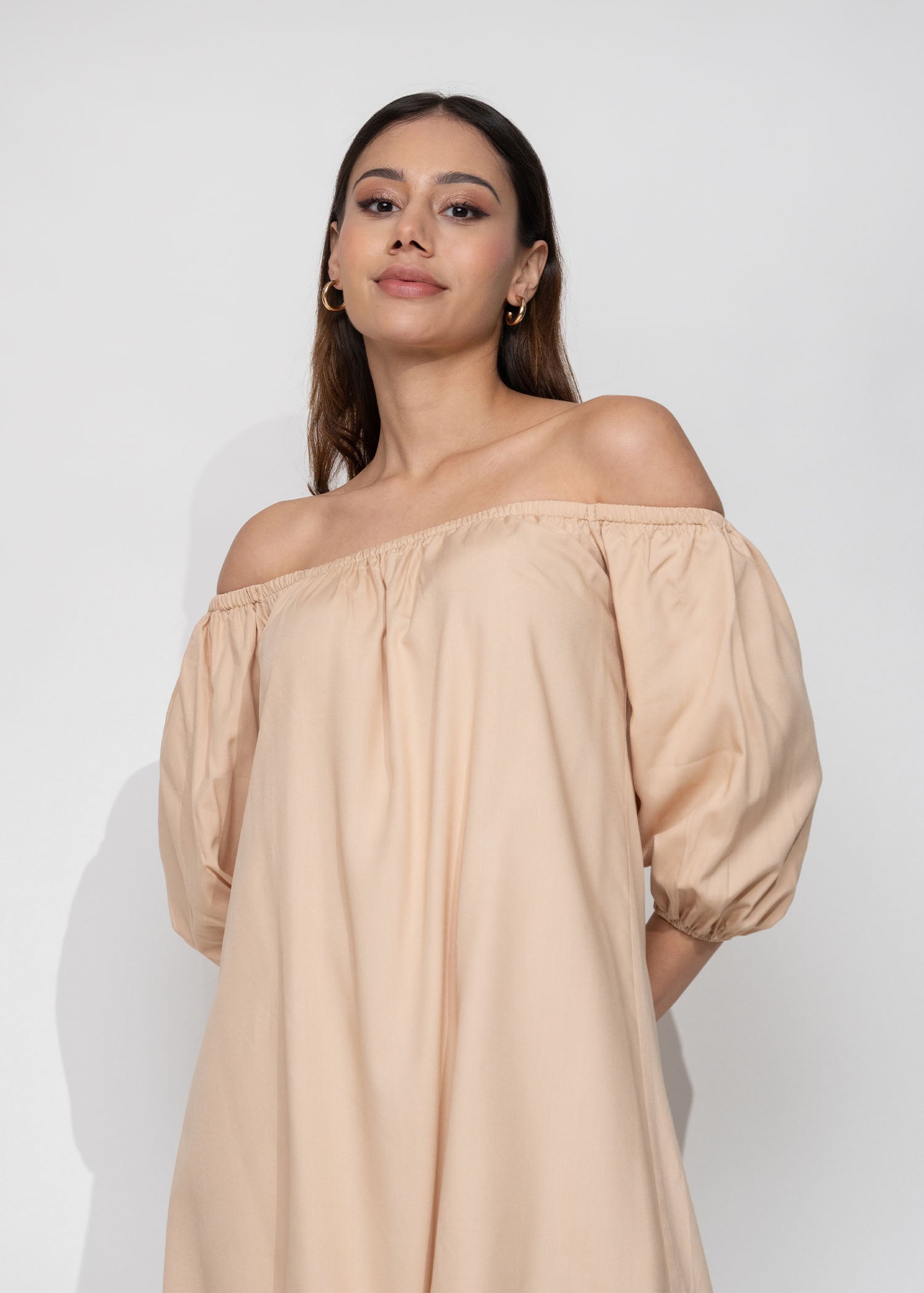 Off Shoulder Basic Dress