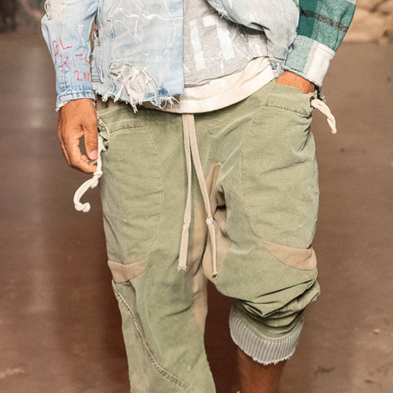 Casual Lace-Up Pocket Vacation Pants