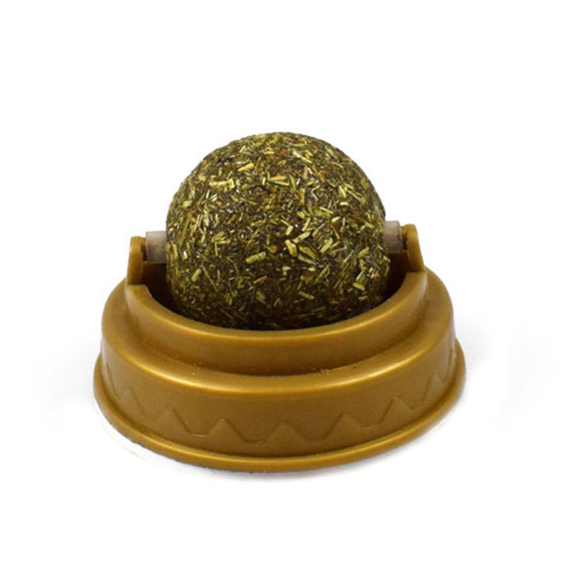 Catnip Cat Wall Stick-On Ball Toy