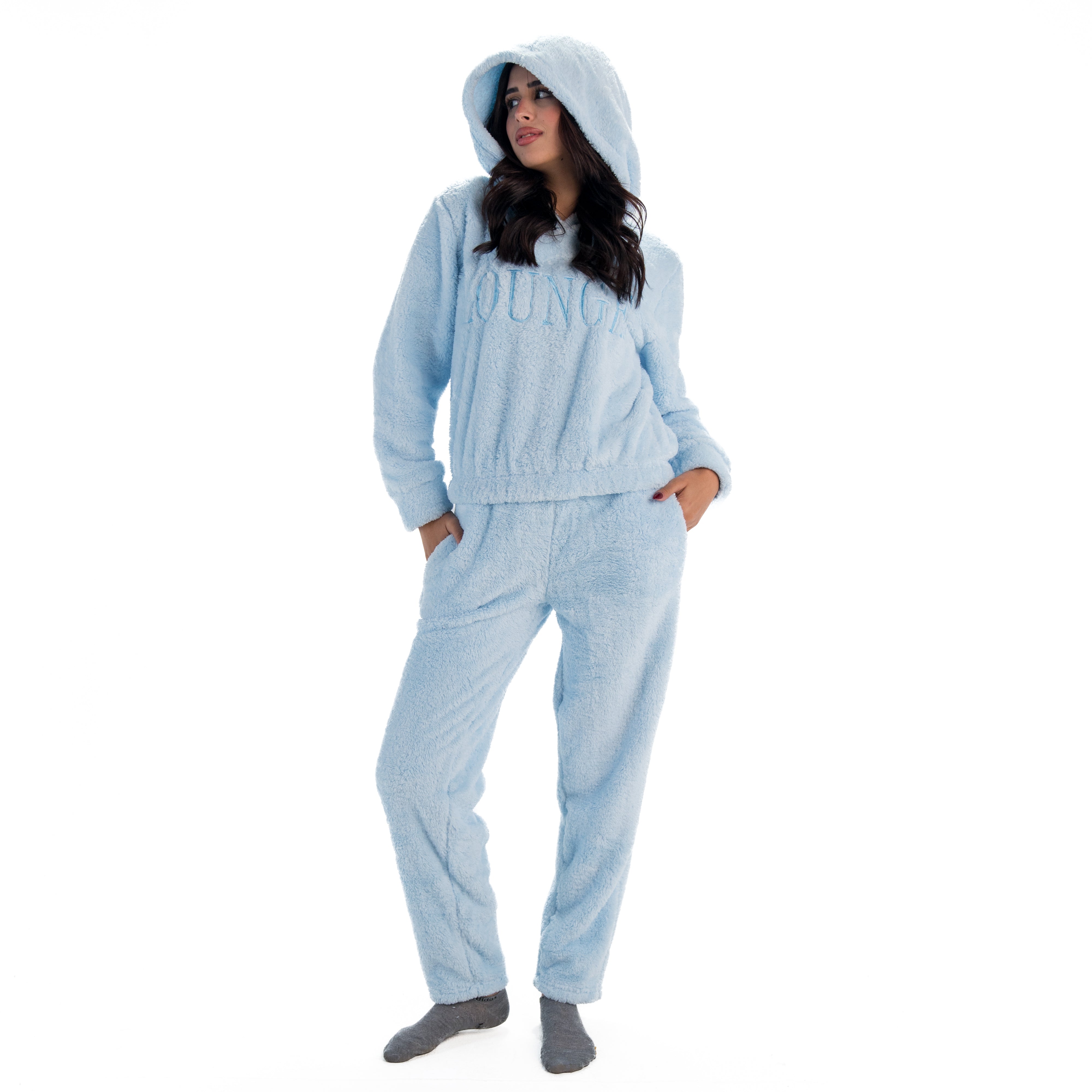 Women Fur PJ Set