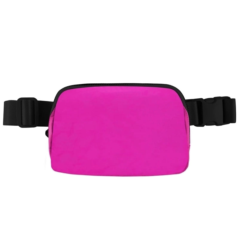 Women's Sports Solid Color Nylon Waist Bags