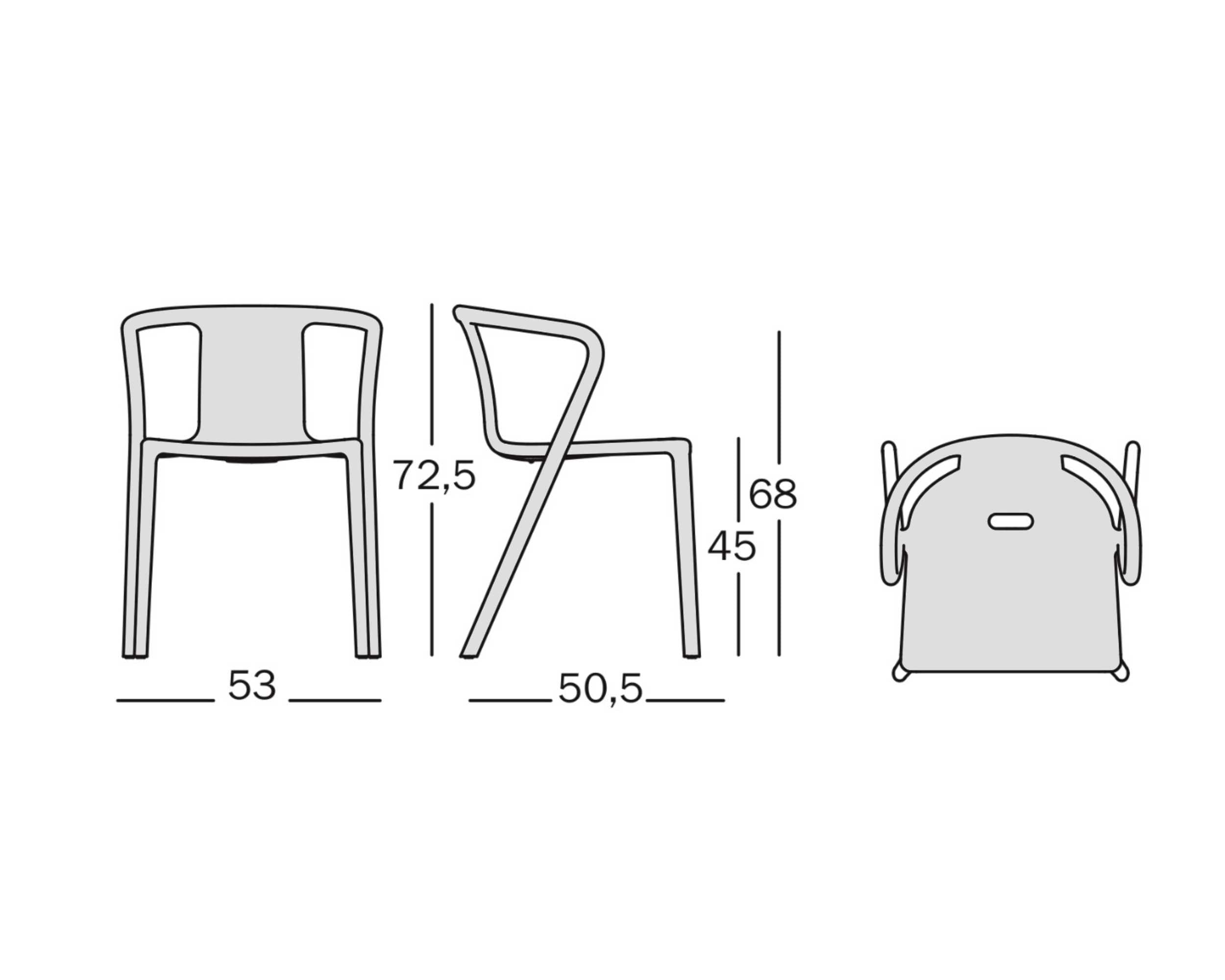Magis Air armchair. Orange
