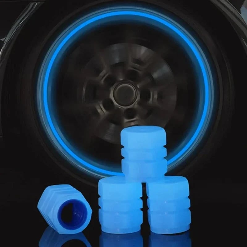 🔥🔥Universal Fluorescent Tire Valve Caps (4 PCS/Set)