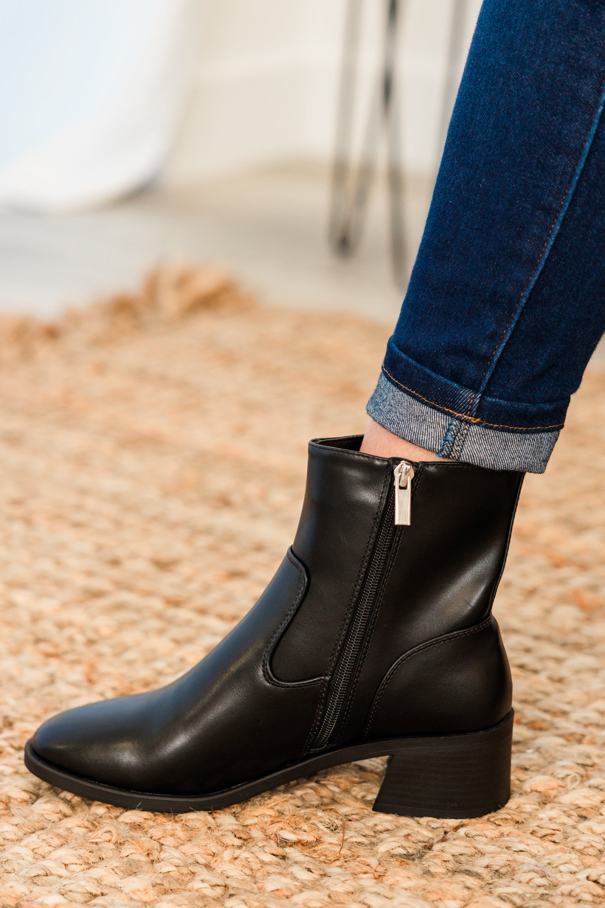 Sapphire Twilight Booties. Black