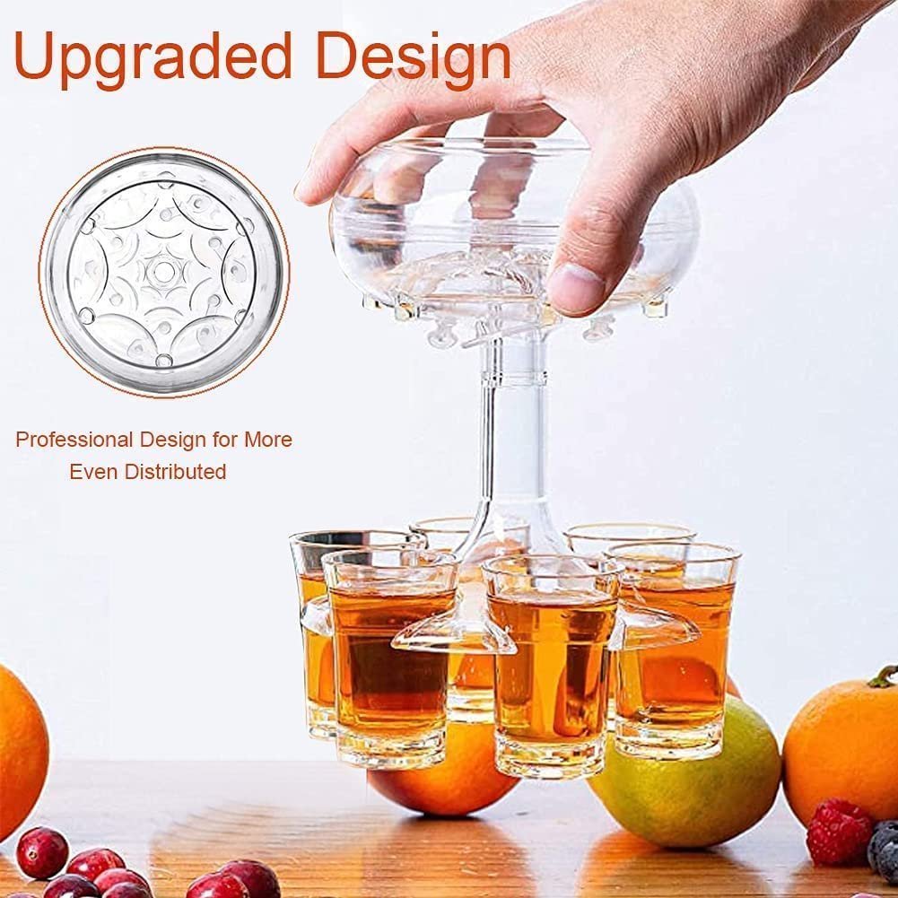 (🍀Early Spring Sale)-🥂 6 Shot Glass Dispenser and Holder