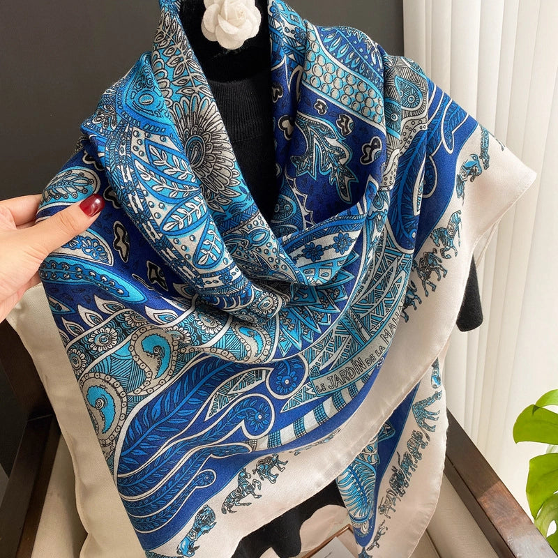 Women's Retro Ethnic Style Printing Polyester Printing Scarf