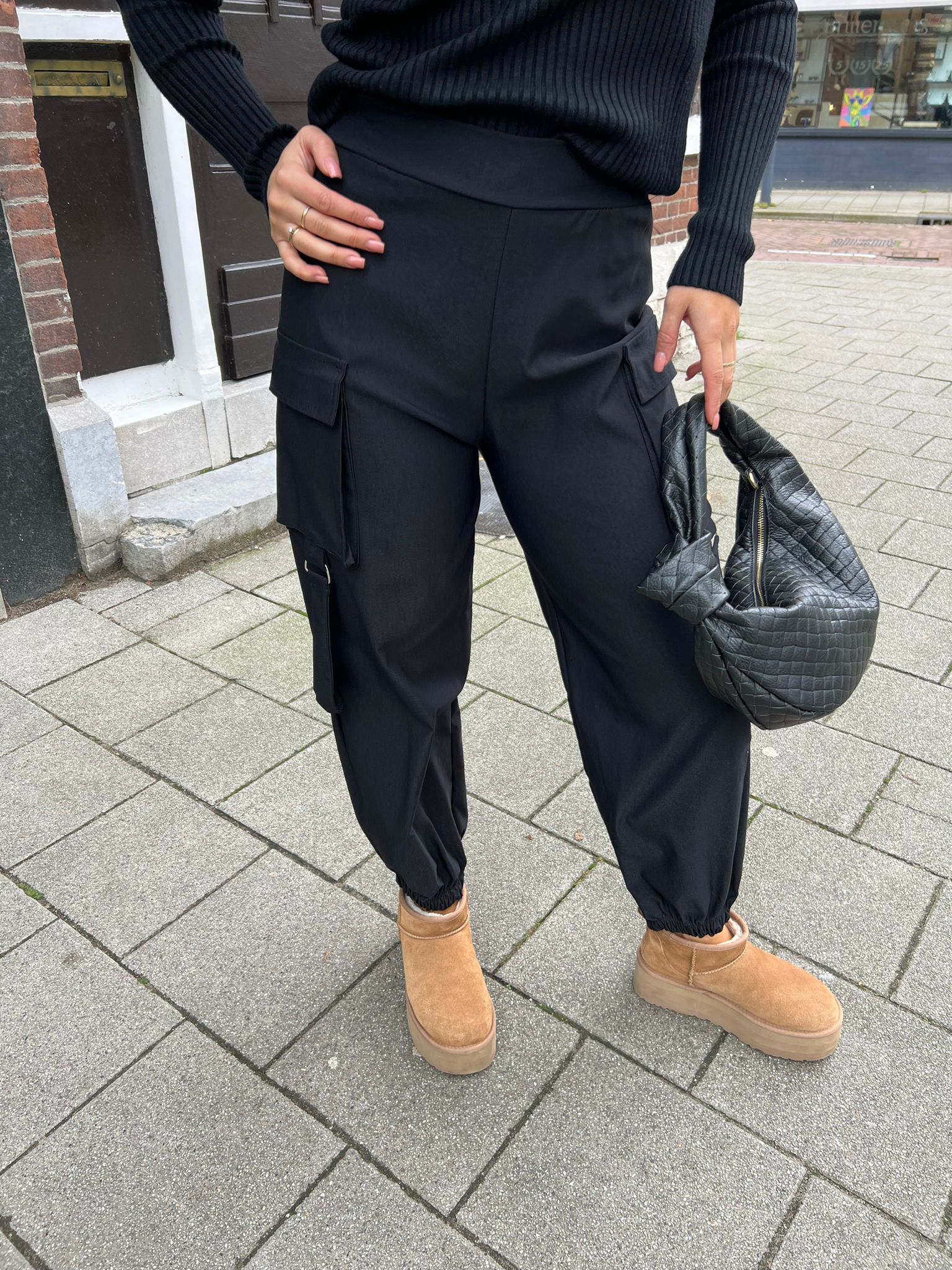 Jill cargo pants black