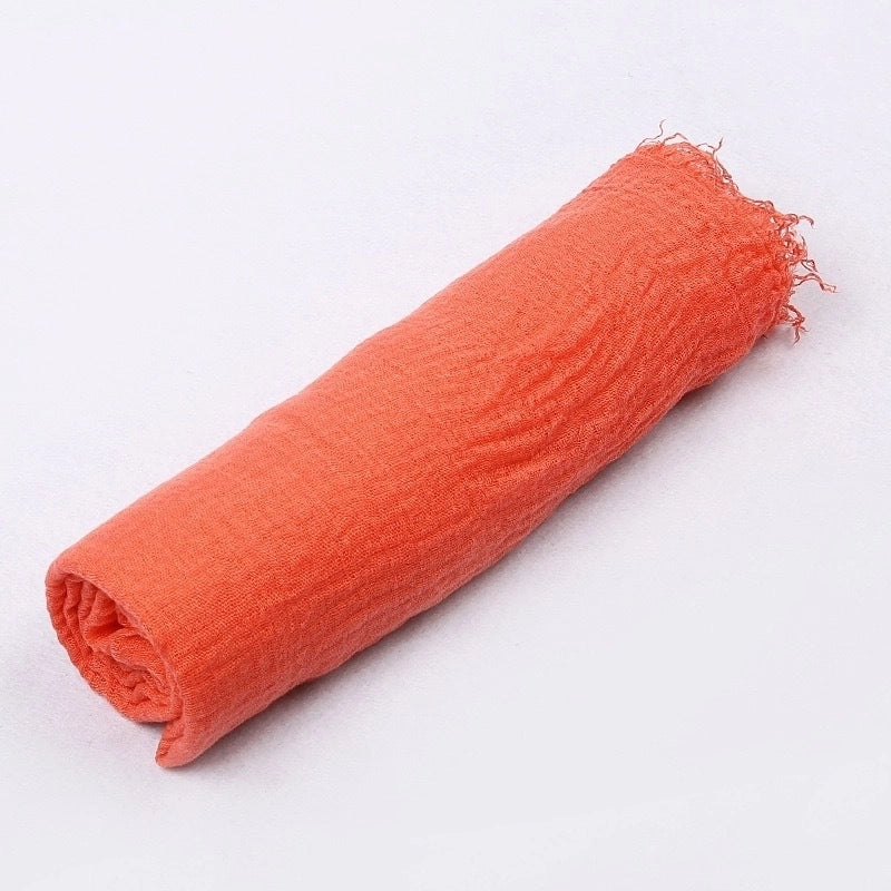 Women's Minimalist Solid Color Satin Printing Shawls