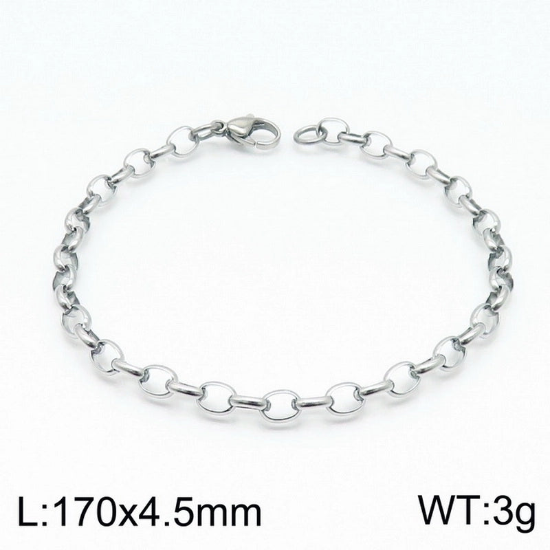 Fashion Geometric Titanium Steel 18K Gold Plated Bracelets In Bulk