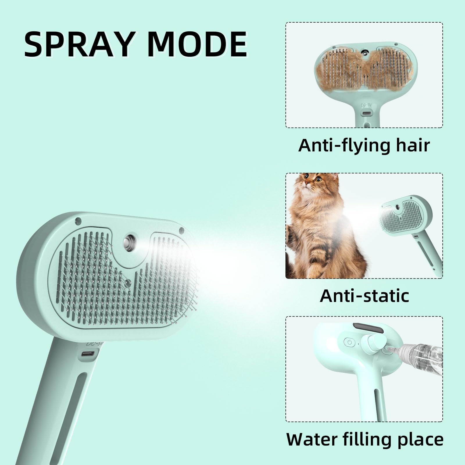 Pet Spray Hair Removal Combe