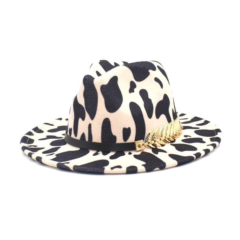 Hot Selling Big Rim Jazz Hat Women's New Dairy Wool Hat Men's Autumn And Winter Warm Fedora Hat