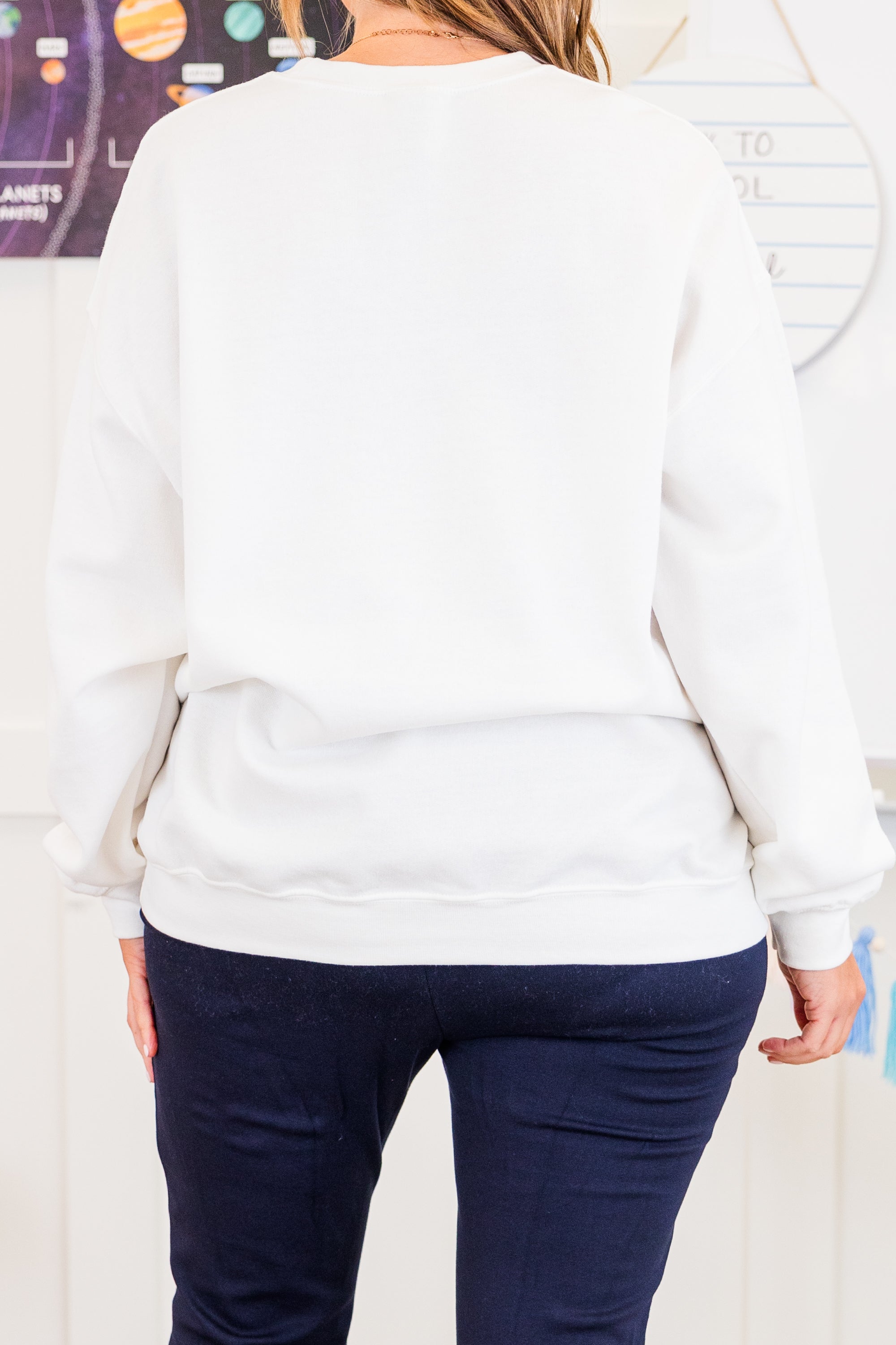 Happy Students Make Happy Teachers Sweatshirt. White