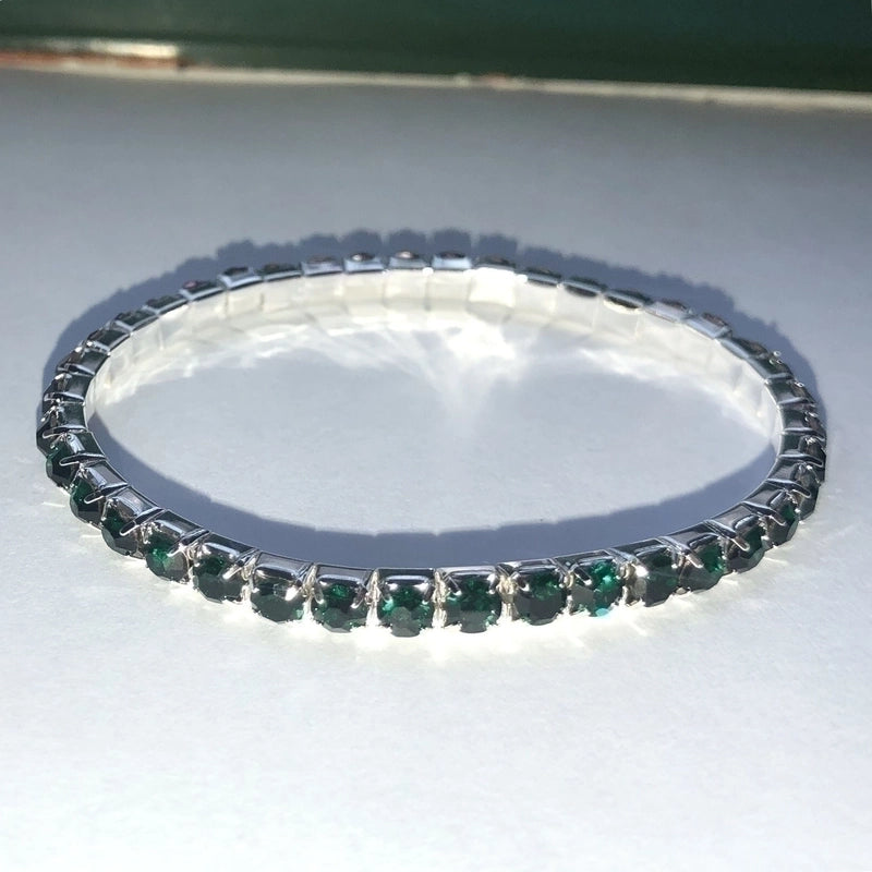 Minimalist Geometric Crystal Rhinestone Gem Bracelets