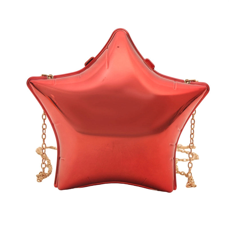Women's Small Arylic Solid Color Elegant Pentagram Lock Clasp Square Bag