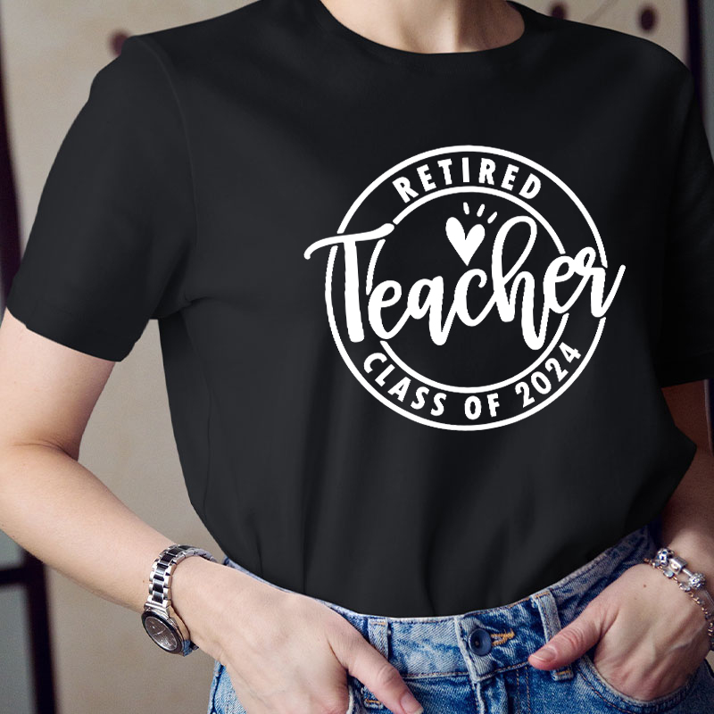 Personalized Looking Forward To Retirement Teacher T-Shirt