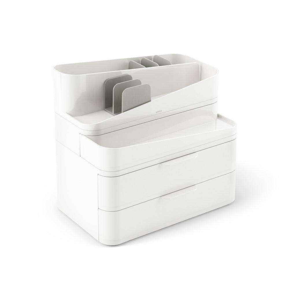 Glam Organiser Large - White & Grey