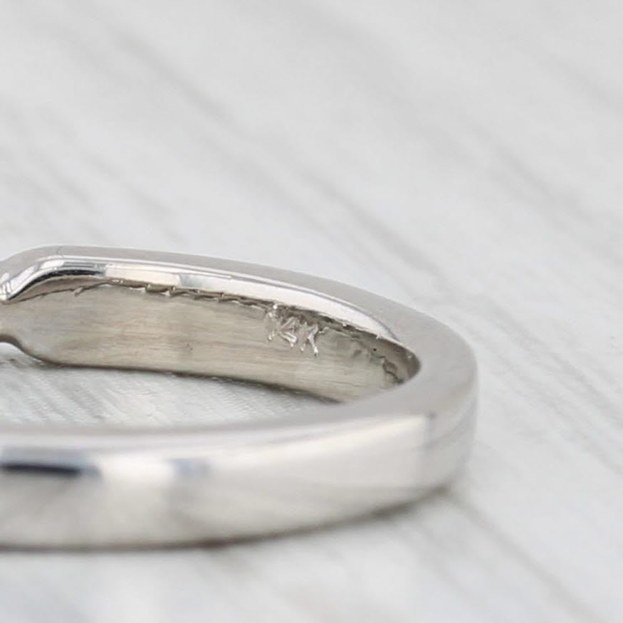 0.25ctw Diamond Stackable Ring 14k White Gold Size 4.75 Wedding Anniversary Band