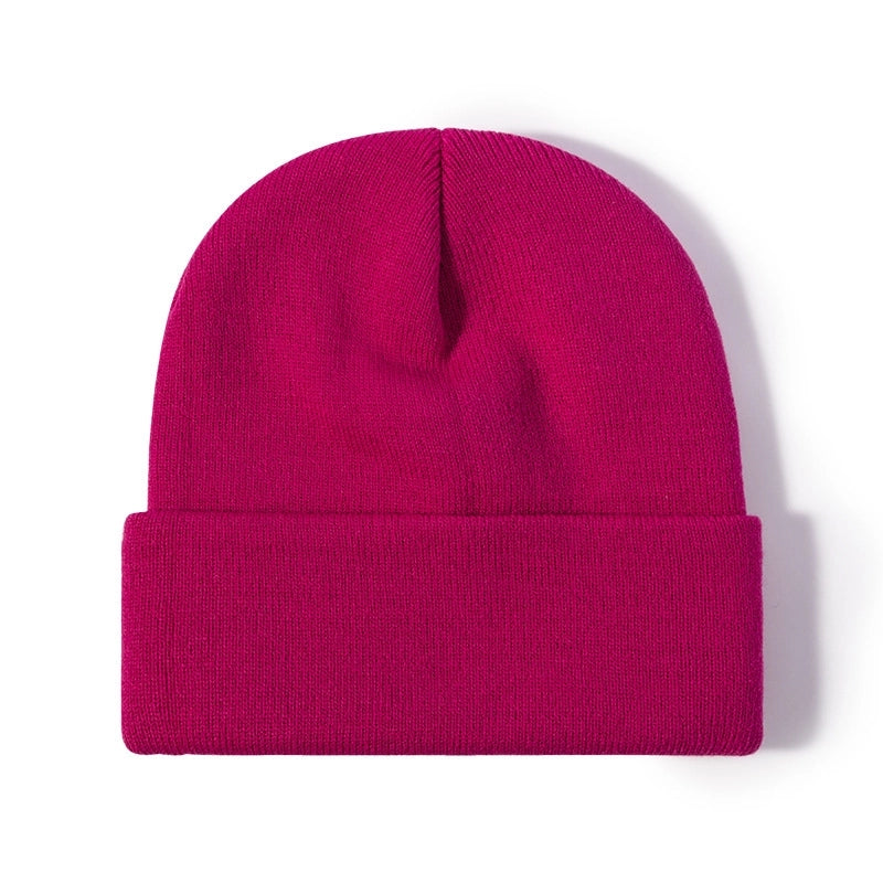 Unisex Minimalist Solid Color Eaveless Wool Cap