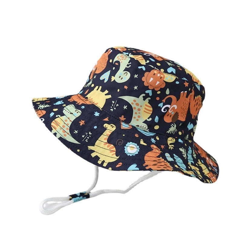 Children Unisex Cartoon Style Animal Printing Bucket Hat
