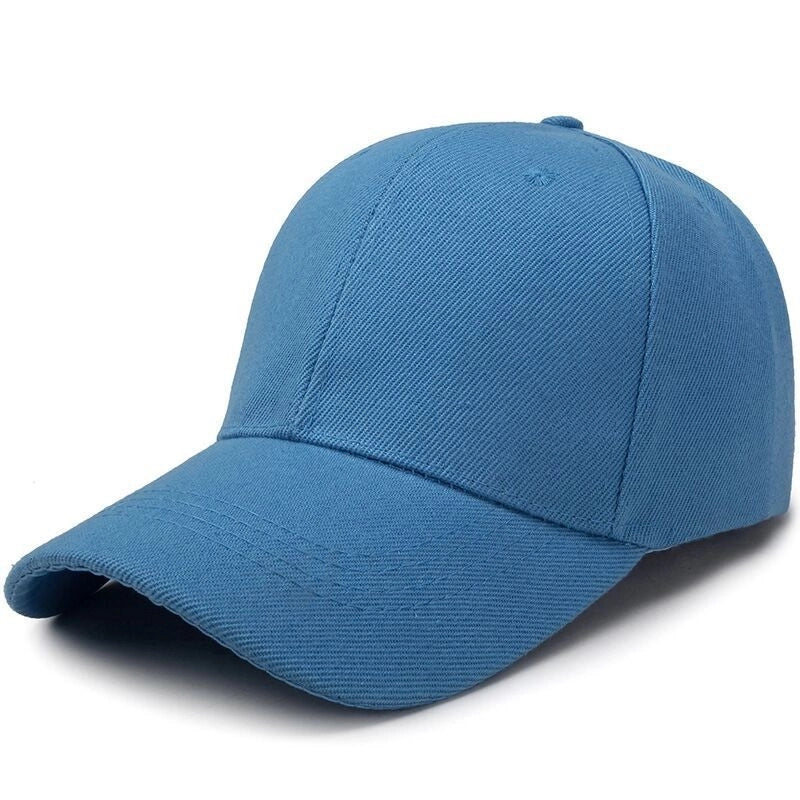 Women's Minimalist Solid Color Printing Curved Eaves Baseball Cap