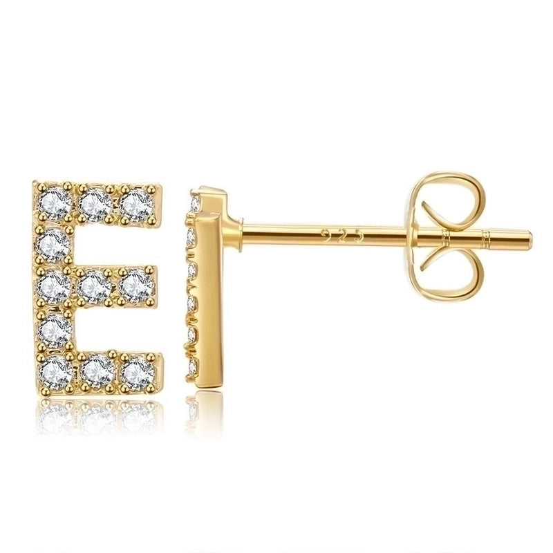 Ethnic Style Letter Copper Earrings Ear Studs