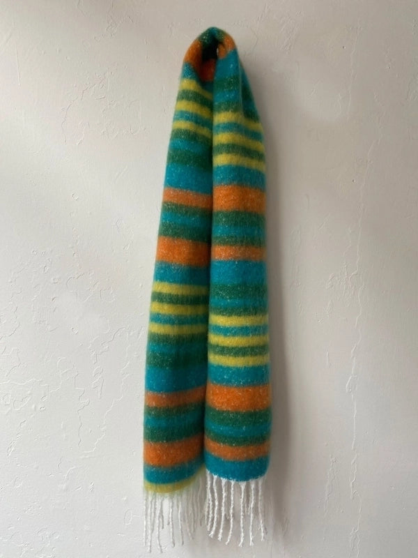 Women's Elegant Basic Color Block Polyester Tassel Scarf