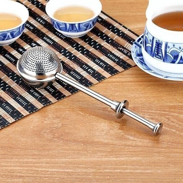 DJIWJDCDA 🔥(New Year Hot Sale - Save 40% OFF) Long-Handle Tea Ball Infuser-Buy 3 Get 2 Free & Free Shipping - $8.3 Each Only Today!