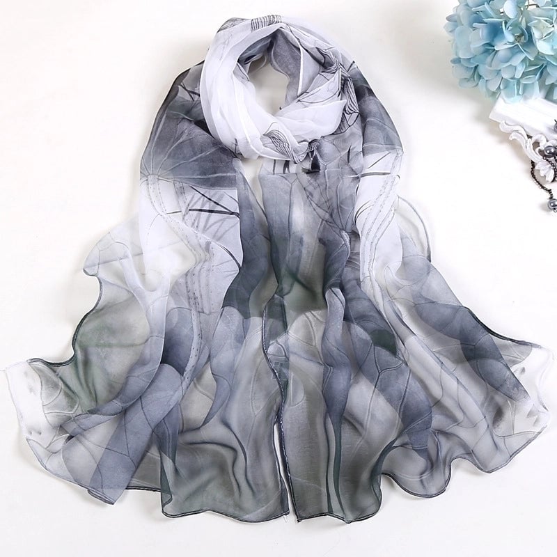 Women's Vacation Color Block Floral Polyester Silk Scarves