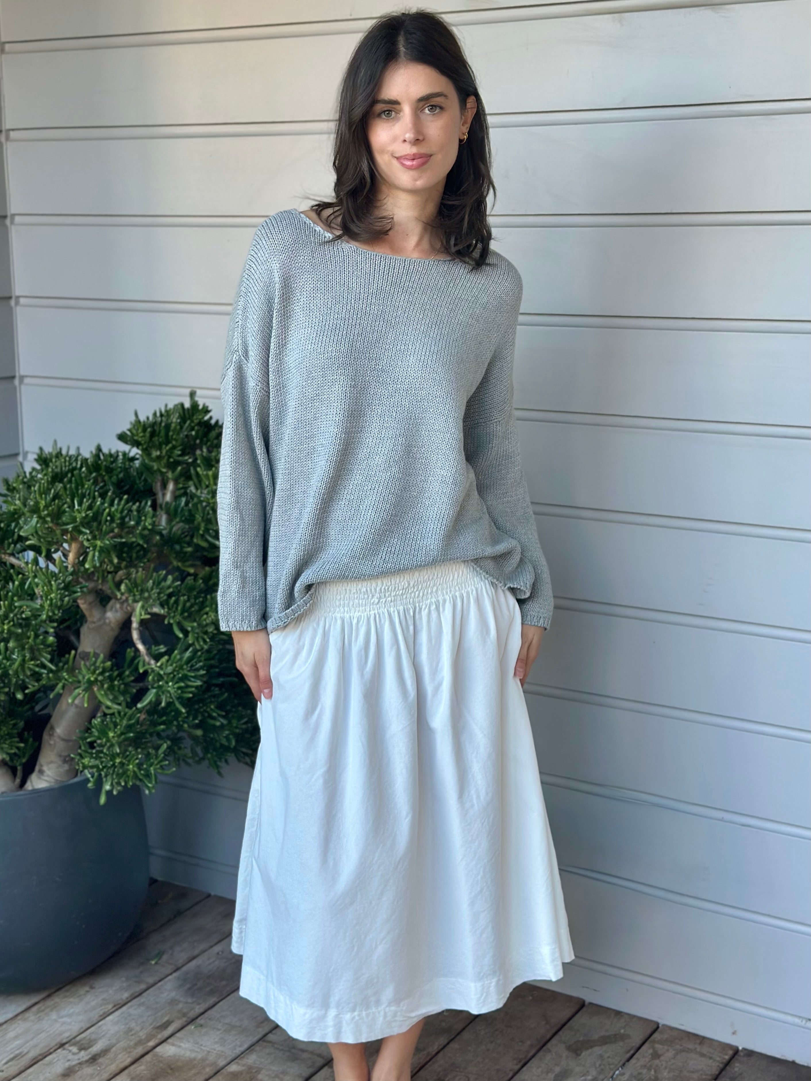 lola skirt - winter white cord
