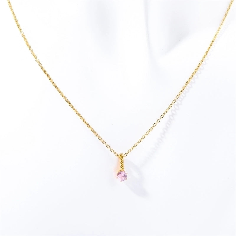 201 Stainless Steel 304 Stainless Steel Titanium Steel Gold Plated Elegant Streetwear Plating Color Block Necklace
