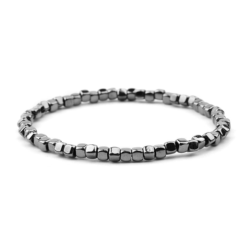 Minimalist Geometric Beaded Crystal Bracelets