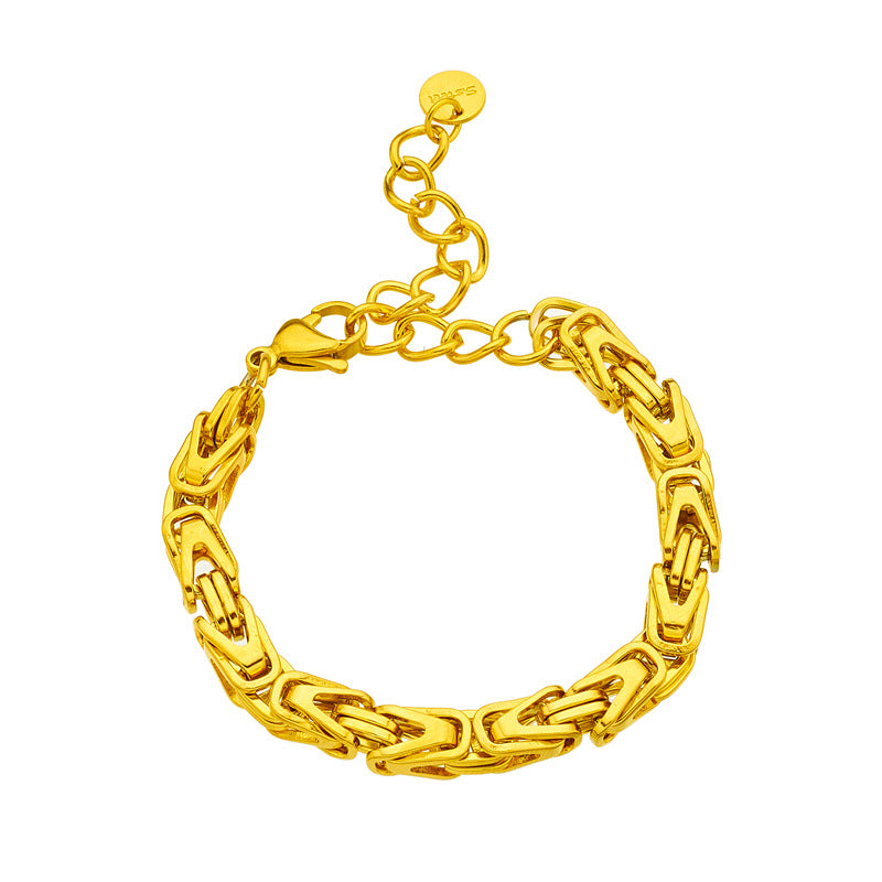 Women Chain Titanium Steel Electroplating Bracelets