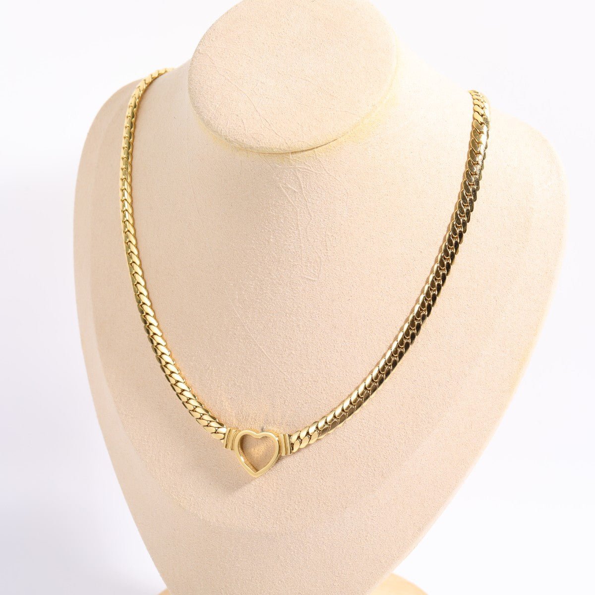 IG Style Heart Geometric Titanium Steel Necklaces