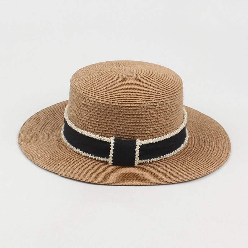 Women's Vacation Solid Color Big Eaves Straw Hat