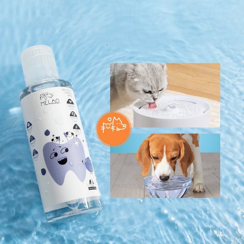 Minimalist Plastic Solid Color Pet Mouthwash