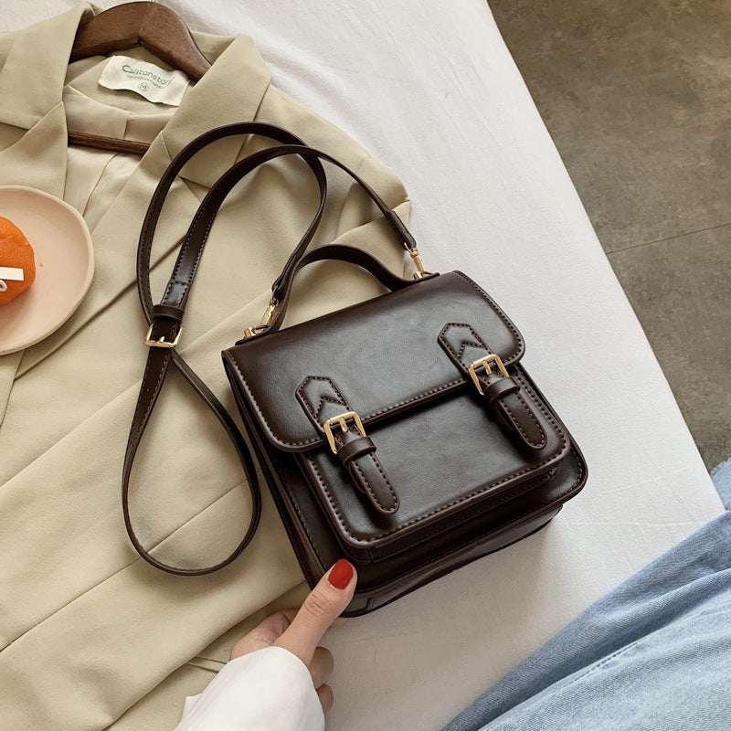Retro Cambridge Style PU Leather Messenger Bag