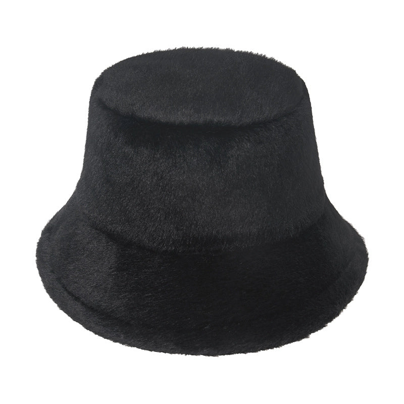 Unisex Fashion Solid Color Flat Eaves Bucket Hat