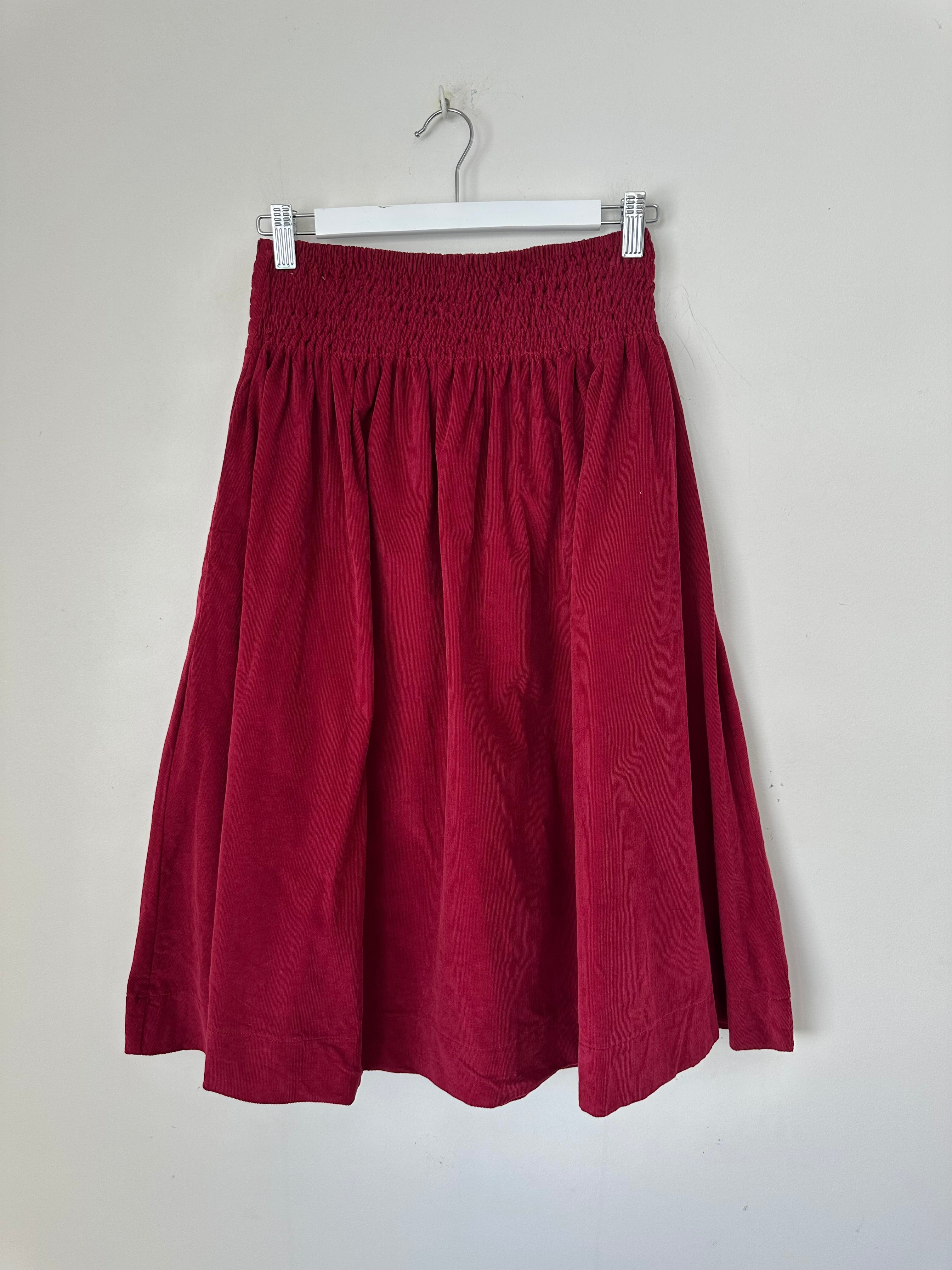 lola skirt - merlot cord