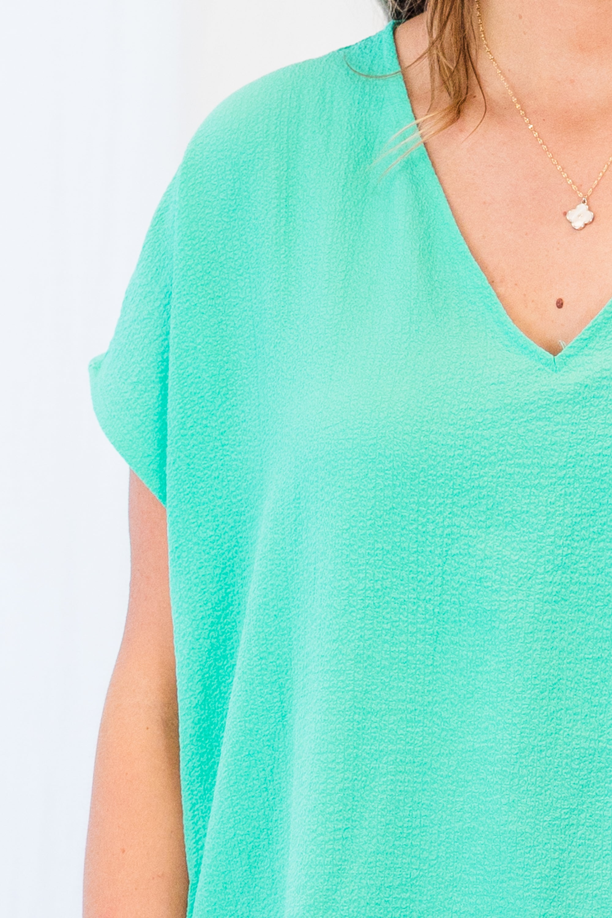 Our Oasis Top. Emerald