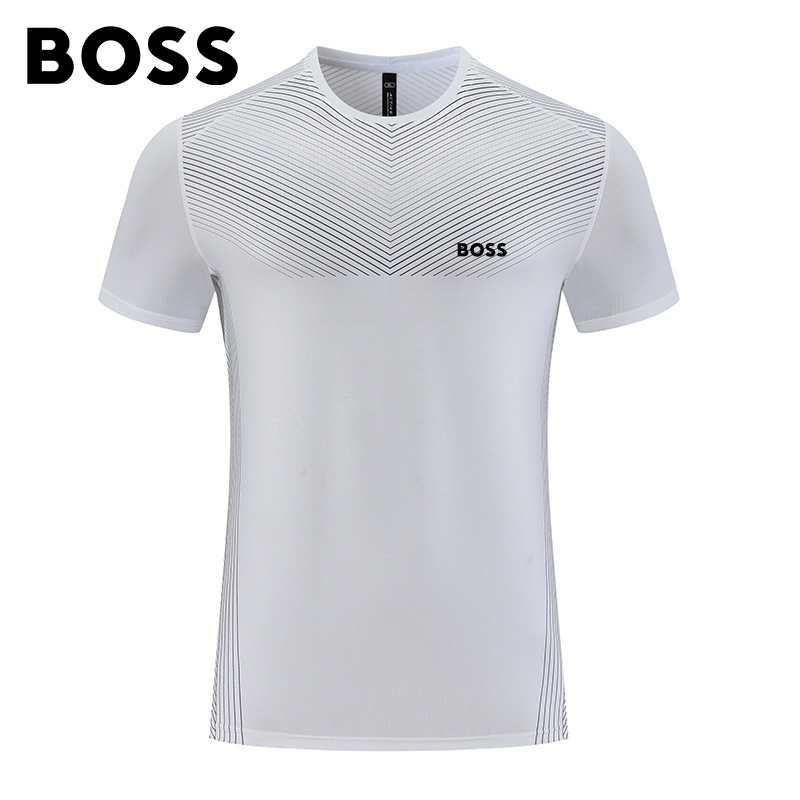 BOSS Men-s Sweat-absorbent Breathable T-shirt