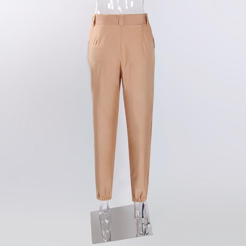 Tapered High Waisted Work Trousers