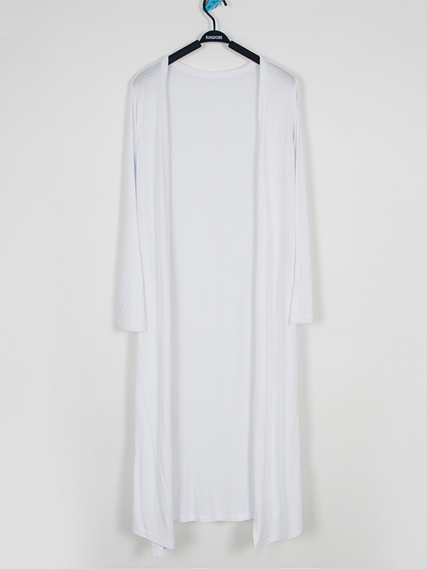 Casual Loose Long Sleeves Solid Color Outerwear