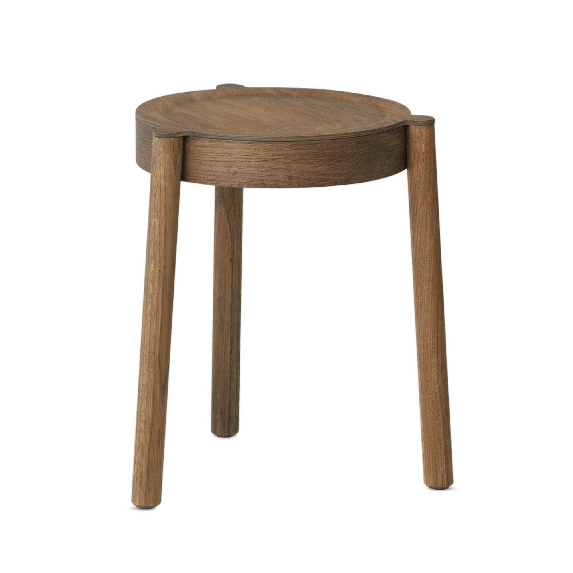 Northern Stacking Pal stool. Smoked Oak