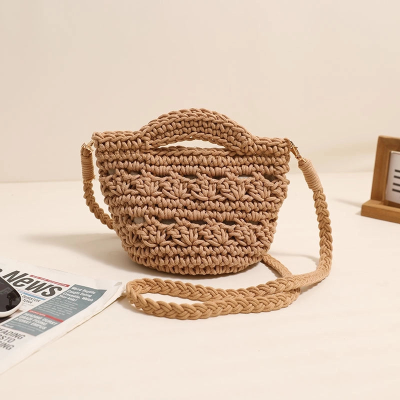 Women's Small All Seasons Polyester Solid Color Cute Magnetic Buckle Bucket Bag