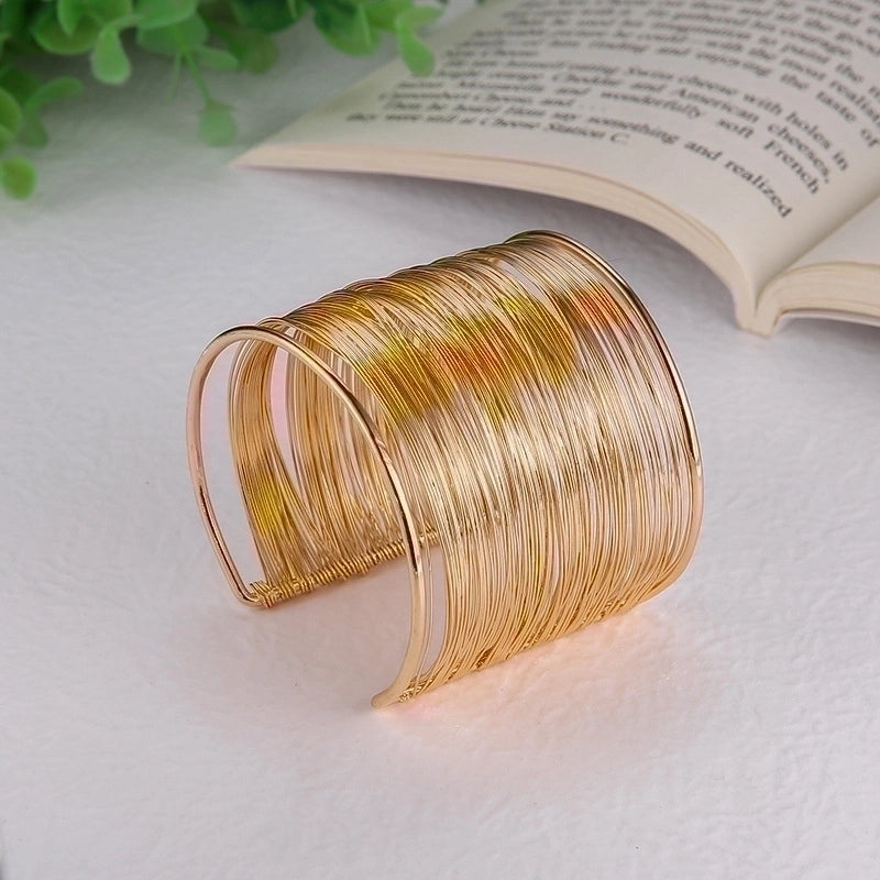 Alloy Gold Plated Silver Plated Hip-Hop Classic Style Streetwear Plating Hollow Out Inlay Animal Artificial Crystal Artificial Pearls Zircon Wristband Bangle