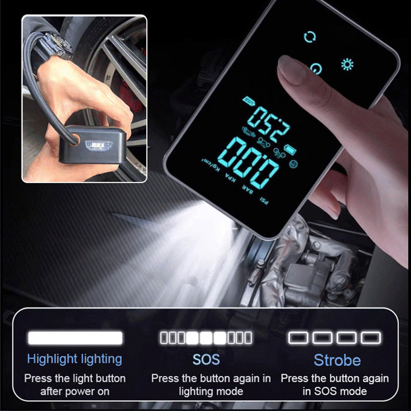 Touch Screen High-Speed Air Pump for Tyre