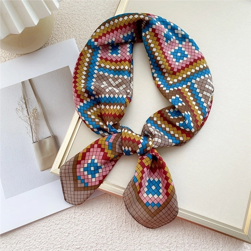 70 Small Square Scarf Silk Scarf Autumn And Winter Gauze Scarf