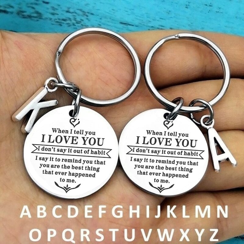 ( Best Father Mother Gift ) When I tell you I LOVE YOU Keychain